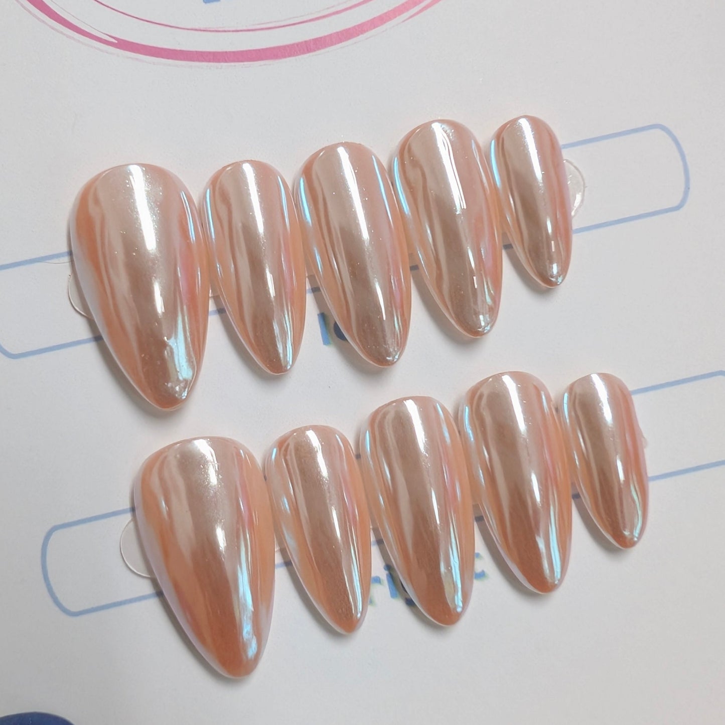 Aqua Peach Chrome