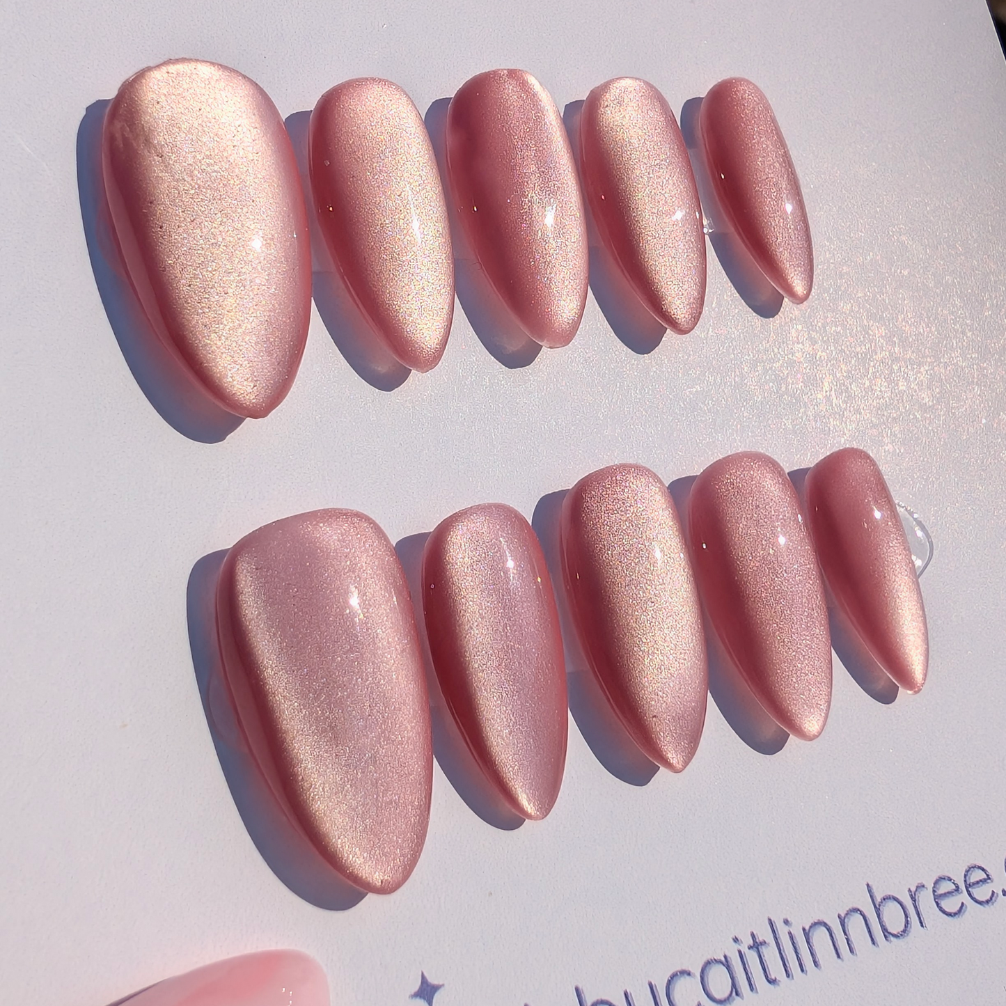 Light Pink Moonlight Cat Eye
