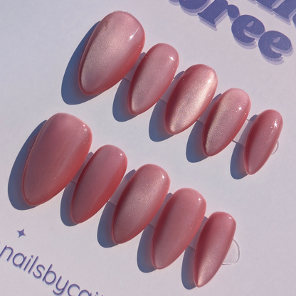 Light Pink Moonlight Cat Eye
