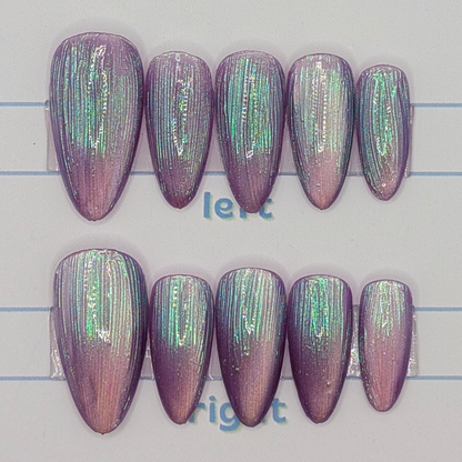 Light Purple Chromed Cat Eye