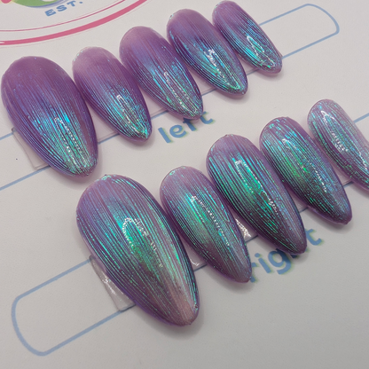 Light Purple Chromed Cat Eye