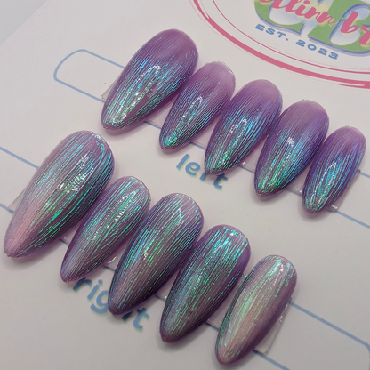 Light Purple Chromed Cat Eye